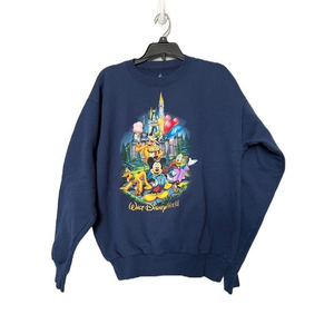 Walt Disney World youth XL crewneck sweatshirt navy blue‎